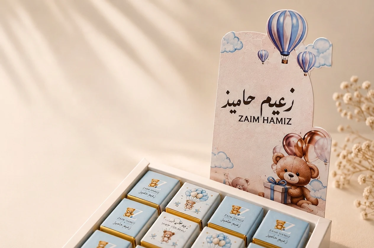 Bespoke from start to sweet finish — backdrop cards crafted to match